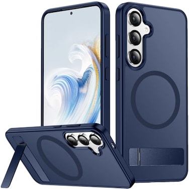 SPIDERCASE Magnetic for Samsung Galaxy S25 Plus Case 3 Stand Ways Military Grade Drop Protection with Invisible Stand Shockproof Slim Case for Samsung Galaxy S25 Plus 67 Blue