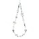 CasaPopz Beaded Camera Wrist Strap Cute Pearl Digital Camera Charm Lanyard Phone Wristlet Charms Beaded Camera Chain for Phone Bag Keychain Accessories White Star