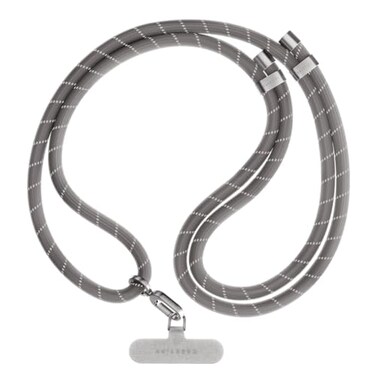 CASETiFY 8mm Rope Cross Body Strap with Card Charcoal
