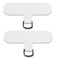 TACOMEGE Phone Tether Tab for iPhone Cell Phone Lanyard Patch Phone Strap Replacement Part for All Full Phone Cases White