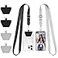 Doormoon Phone Strap Crossbody Wrist Straps with Patch Cases Cell Phone Lanyards for Women Drop Protection Compatible with iPhone Samsung Google Most Smartphones 2 Pack Black Grey