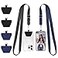 Doormoon Phone Lanyard Tether Universal Neck Strap with Patch for Phone Case Wallet ID Badge Holder Phone Lanyard Crossbody for Most Smartphones 2 Pack Black Blue