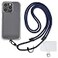 Golifyne Universal Phone Lanyard AntiTheft Crossbody Strap for iPhone 16 Pro Max and Most Smartphones Adjustable Cell Phone Neck Holder w 2 NonAdhesive Tether Tabs for Men and Women NavyBlack