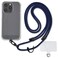 Golifyne Universal Phone Lanyard AntiTheft Crossbody Strap for iPhone 16 Pro Max and Most Smartphones Adjustable Cell Phone Neck Holder w 2 NonAdhesive Tether Tabs for Men and Women NavyBlack