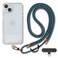 Golifyne Universal Phone Lanyard AntiTheft Crossbody Strap for iPhone 17 Pro Max and Most Smartphones Adjustable Cell Phone Neck Holder w 2 NonAdhesive Tether Tabs for Men and Women TealGold