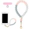 VICHUNHO Marble Silicone Beaded Phone Wrist Strap Cellphone Lanyard with Tether Tab Elastic HandsFree Wristlet Bracelet