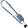 Save the Girls Clip and Go Brushed Vegan Phone Lanyard Denim Crossbody Phone Case with Pouch Adjustable and Removable Shoulder Strap and Wristlet Strap