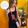 Save the Girls Clip Go Strap Cell Phone Strap with Brushed Vegan Leather Pouch Womens Crossbody Shoulder StrapOn Purse and Removable Wristlet Deep Cream Rose