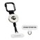 ClutchLoop AntiTheft Phone Tether Universal Adhesive Anchor Retractable Steel Line and Locking Carabiner White