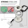 ClutchLoop AntiTheft Phone Tether Universal Adhesive Anchor Retractable Steel Line and Locking Carabiner White