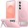 SPIDERCASE Magnetic for Samsung Galaxy S25 Case 3 Stand Ways Military Grade Drop Protection with Invisible Stand Shockproof Slim Case for Samsung Galaxy S25 62 Pink