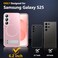 SPIDERCASE Magnetic for Samsung Galaxy S25 Case 3 Stand Ways Military Grade Drop Protection with Invisible Stand Shockproof Slim Case for Samsung Galaxy S25 62 Pink