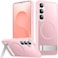 SPIDERCASE Magnetic for Samsung Galaxy S25 Case 3 Stand Ways Military Grade Drop Protection with Invisible Stand Shockproof Slim Case for Samsung Galaxy S25 62 Pink