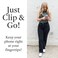 Save the Girls Original Clip and Go Phone Strap Pattern XOXO Black Crossbody Phone Strap Chain with Zipper Wallet Pouch Phone Lanyard Zippered