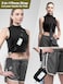 Tiostep Clip and Go Strap for Phone with Wallet Crossbody Phone Lanyard Adjustable and Detachable RFID Wristlet Wallet with ID Window and Zipper BlackL