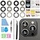 ASDAWN 2PCS Back Rear Camera Lens Glass Replacement for iPhone 13 Pro Max and 13 Pro Camera Glass Lens Replacement with PreInstalled Adhesive Repair Tool Kit Installation Manual