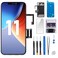 Risidamoy for iPhone 11 Screen Replacement 61 with Ear Speaker and Sensor Kit Full Assembly 3D Touch LCD Display Digitizer Fix Tools Magnetic Screw Mat Front Earpiece Repair Glass A2111 A2223 A2221