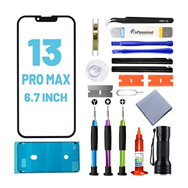 Tpyag for iPhone 13 Pro Max Screen Replacement Glass Replacement for iPhone 13 Pro Max 67 inch Screen Repair Kit with Waterproof AdhesiveNO OLED Touch Digitizer