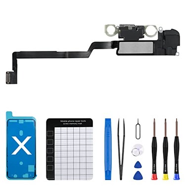DGSCSMY for iPhone X Earpiece Front Speaker Replacement Repair for iPhone 10 OEM Ear Module with Ambient Light Sensor Proximity Sensor Connector Fix Tools Kit for A1865 A1901 A1902