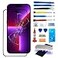 Agzssl Screen Replacement for iPhone 14 Pro Max 67 Inch Front Outer Lens Glass Screen Replacement Repair Kit Incl Waterpoof Frame Adhesive and Tool KitNo DigitizerNo LCD