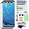 Agzssl Original Samsung Galaxy S8 Plus Front Glass Repair Kit Screen Replacement Outer Glass Screen incl Waterpoof Frame AdhesiveRepair Glue and Lamp Tool KitNo DigitizerNo LCD 62 inch
