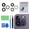 Perzework OEM Back Rear Camera Lens Glass Replacement for iPhone 14 Pro and iPhone 14 Pro Max with preInstalled Adhesive and Reparing Toolkit