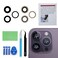 Perzework OEM Back Rear Camera Lens Glass Replacement for iPhone 14 Pro and iPhone 14 Pro Max with preInstalled Adhesive and Reparing Toolkit