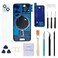 Perzework Rear Back Glass Replacement for iPhone 15 Plus 67inches PreInstalled Plate and Camera Frame and Lens Reparing Tool Kit Blue