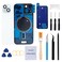 Perzework Rear Back Glass Replacement for iPhone 15 Plus 67inches PreInstalled Plate and Camera Frame and Lens Reparing Tool Kit Blue