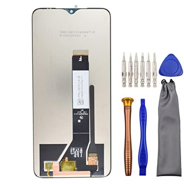 sunways Complete Screen LCD Digitizer Touch Assembly Replacement for Xiaomi Redmi Note 9 4G Redmi 9T Poco M3 with Tool Kit Black 653