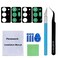 Perzework 2 Sets Back Rear Camera Lens Glass Replacement for Samsung Galaxy Note 20 Ultra with Reparing Toolkit Black