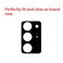 Perzework 2 Sets Back Rear Camera Lens Glass Replacement for Samsung Galaxy Note 20 Ultra with Reparing Toolkit Black