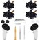 Ikpek 4 Pack Joystick Replacement Kit for Meta Quest 3 Controller12 in one Repair Kit for Oculus Quest 3Controller Include 4 Joysticks 4 Thumbstick Grips T5 Screwdriver Tweezer Pry Tool