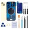 Perzework Rear Back Glass Replacement for iPhone 15 61inches PreInstalled Plate and Camera Frame and Lens Reparing Tool Kit Yellow