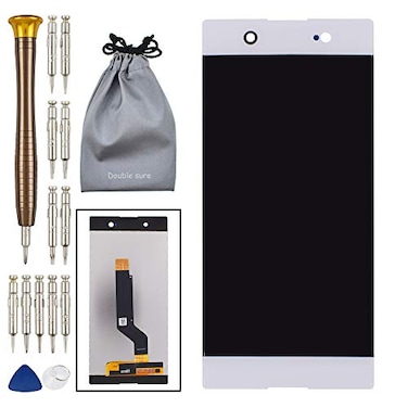 Double Sure Touch Digitizer LCD Display Screen Replacement for Sony Xperia XA1 Ultra White G3226 G3221 G3212 G3223