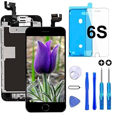 Brinonac for iPhone 6s Screen Replacement Black Touch Display LCD Digitizer Full Assembly with Complete Repair Tools and Screen Protector