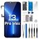 DGSCSMY for iPhone 13 Pro Max Screen Replacement 67 LCD Display Digitizer with Earpiece Ambient Light Sensor 3D Touch Full Assembly Repair Proximity Sensor Tools Kit A2643 A2484 A2641 A2644 A2645