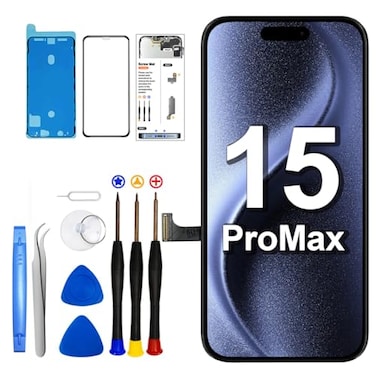 SIMDOG for iPhone 15 Pro Max Screen Replacement Kit 67 inch COF Full HD LCD Display 3D Touch Screen Digitizer Full Assembly Repair Tools Model A3106 A2849 A3105 A3108