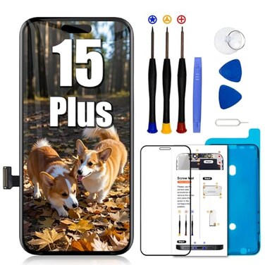 EFAITHLIFE for iPhone 15 Plus Screen Replacement 67 inchLCD Display Touch Screen Digitizer Assembly with Repair Tools Set Compatible with Model A3094 A2847 A3093 A3096