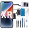 Risidamoy for iPhone XR Screen Replacement 61 with Ear Speaker Proximity Sensor Kit LCD Display 3D Touch Digitizer Assembly Fix Tool Magnetic Screw Mat Front Earpiece Repair A1984 A2105 A2106 A2108