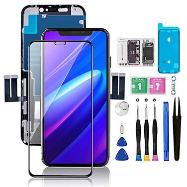 Bsz4uov for iPhone 11 Screen Replacement 61 3D Touch Screen LCD Display Digitizer for A2111 A2223 A2221 Cell Phone Repair Kits Waterproof Frame Adhesive StickerScreen Tempered ProtectorFace ID