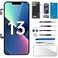 CYKJGS for iPhone 13 Screen Replacement with Ear Speaker Ambient Light Sensor 3D Touch LCD Display Digitizer 61 Proximity Sensor Full Assembly Fix Tools Kit Repair A2631 A2633 A2634 A2635 A2482