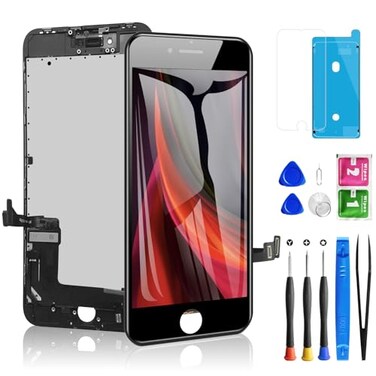 Diykitpl for iPhone 8 Plus Screen Replacement Black 55 Inch 3D Touch LCD Digitizer Display for iPhone 8 Plus with Repair Tools Kit for A1864A1897A1898 Glass Screen