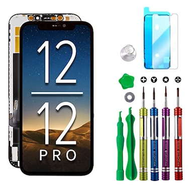 Ace Tech Cellular LCD Screen Replacement for iPhone 12 A2172 A2402 A2404 iPhone 12 Pro A2341 A2406 A2408 A2407 61 inch Touch Display Digitizer Frame Assembly with Repair Tools