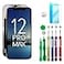 Ace Tech Cellular iPhone 12 Pro Max Screen Replacement 67 Repair Kit with Tools Easy Install Restore Clear Display Smooth Touch Supports True Tone Face ID Compatible A2342 A2410 A2412 A2411