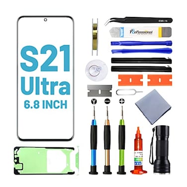 Tpyag Screen Replacement for Samsung Galaxy S21 UltraReplacement Screen for Galaxy S21 Ultra Series 68 inchScreen Repair Kit with Waterproof AdhesiveNO OLED Touch Digitizer