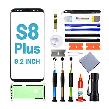 Tpyag Screen Replacement for Samsung Galaxy S8 PlusReplacement Screen for Galaxy S8 Plus Series 62 inchScreen Repair Kit with Waterproof AdhesiveNO OLED Touch Digitizer