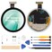 Olivechard for Samsung Galaxy Watch 4 44mm SMR870 LCD Screen Replacement 14 Original AMOLED Watch4 LCD Display Assembly with Tweezer Not for 40mm Watch 4 Classic