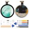 Olivechard for Samsung Galaxy Watch 4 44mm SMR870 LCD Screen Replacement 14 Original AMOLED Watch4 LCD Display Assembly with Tweezer Not for 40mm Watch 4 Classic