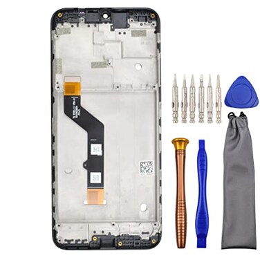 sunways Complete Screen LCD Digitizer Touch Assembly Replacement for Motorola Moto G9 Play XT2083 XT20831 with Toolkit and Screen Frame Black 65